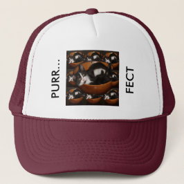 Gorra De Camionero Gatitos en un bol con patrón