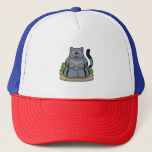 Gorra De Camionero Gato al gimnasio del yoga