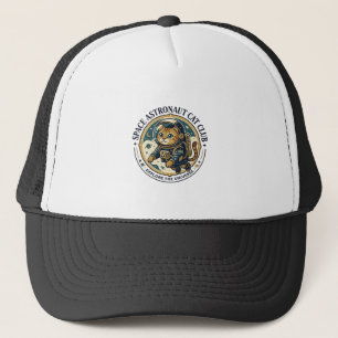 Gorra De Camionero Gato Astronauta Espacial Regalo para Papá Gato - A