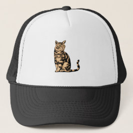 Gorra De Camionero Gato atigrado