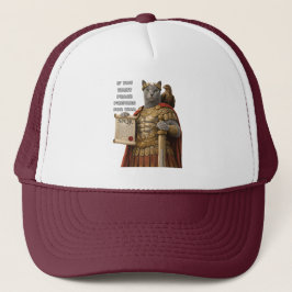 Gorra De Camionero Gato Azul César Ruso