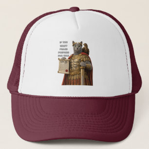 Gorra De Camionero Gato Azul César Ruso