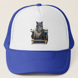 Gorra De Camionero Gato Azul Ruso Arquímedes