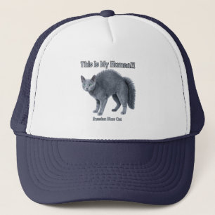 Gorra De Camionero Gato Azul Ruso – Este es mi humano