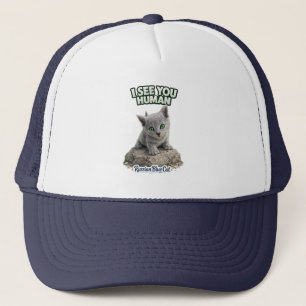Gorra De Camionero Gato Azul Ruso – Te veo humano