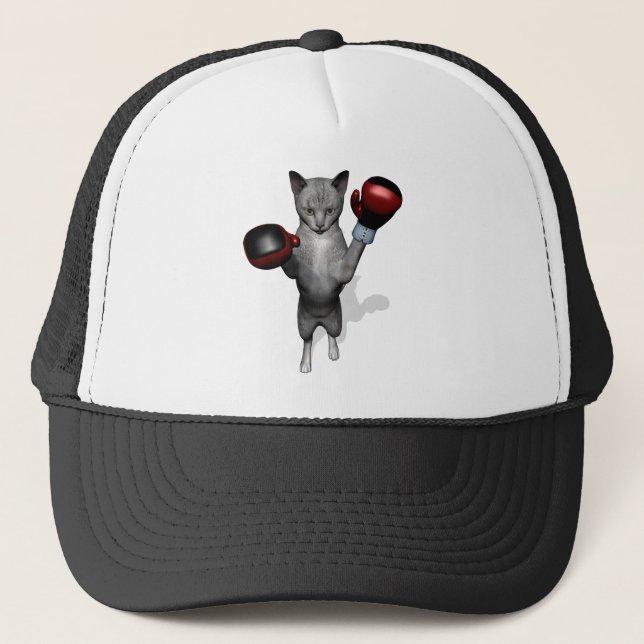 Gorra De Camionero Gato Boxer (Anverso)