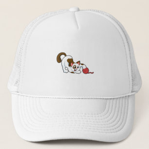 Gorra De Camionero Gato con bola de lana