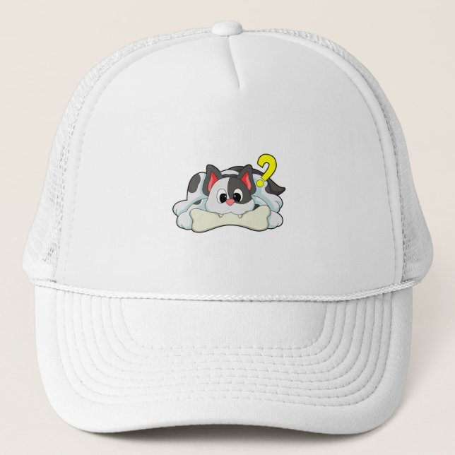 Gorra De Camionero Gato con hueso (Anverso)