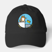 Gato de dibujos animados divertido sin reyes sombr