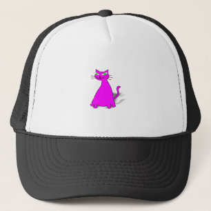 Gorra De Camionero Gato de grasa rosa