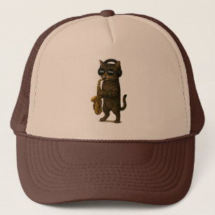 Gorra De Camionero Gato de jazz