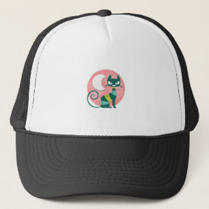 Gorra De Camionero Gato de la Luna
