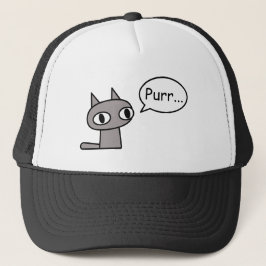 Gorra De Camionero Gato de ronroneo
