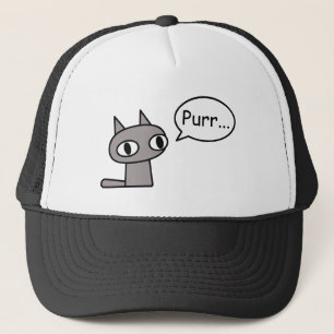 Gorra De Camionero Gato de ronroneo