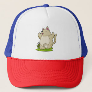 Gorra De Camionero Gato de yoga