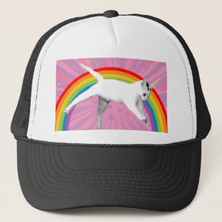 Gorra De Camionero Gato del arco iris del unicornio