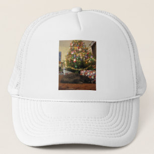 Gorra De Camionero Gato del navidad