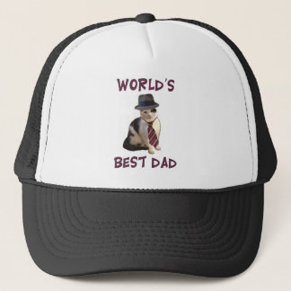 Gorra De Camionero Gato del papá: El mejor papá del mundo