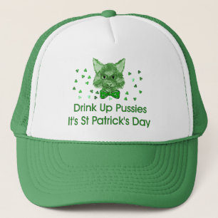 Gorra De Camionero Gato del Scrapper del día de St Patrick