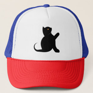 Gorra De Camionero Gato diciendo hola