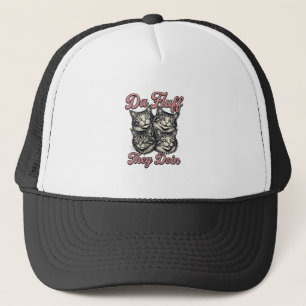 Gorra De Camionero Gato Divertido Grabado Antiguo Da Fluff They Doin