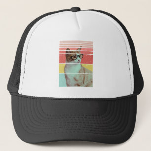 GORRA DE CAMIONERO GATO DIVERTIDO LINDOS TENDENCIA VINTAGE