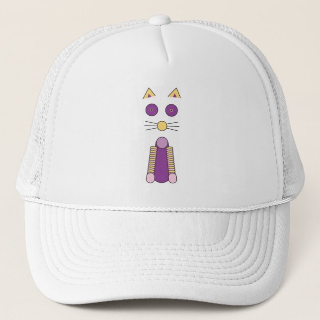 Gorra De Camionero Gato dulce (Anverso)