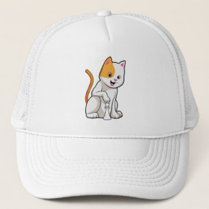 Gorra De Camionero Gato en ajedrez con peón de ajedrez