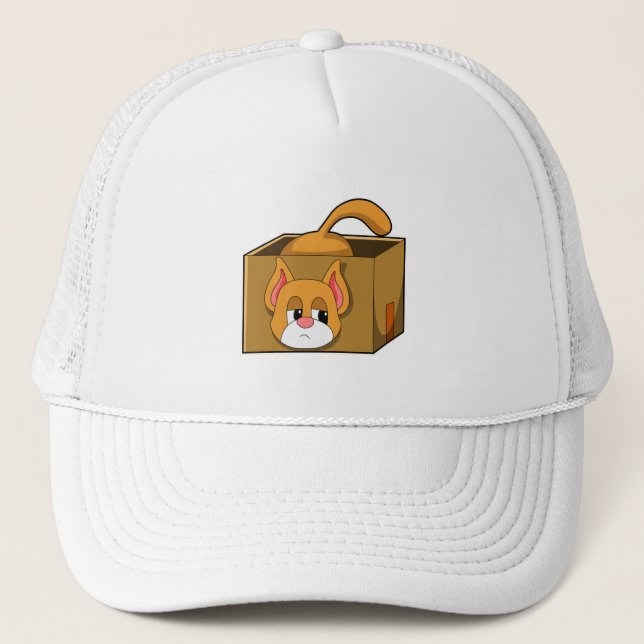 Gorra De Camionero Gato en caja (Anverso)