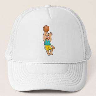 Gorra De Camionero Gato en deportes de baloncesto