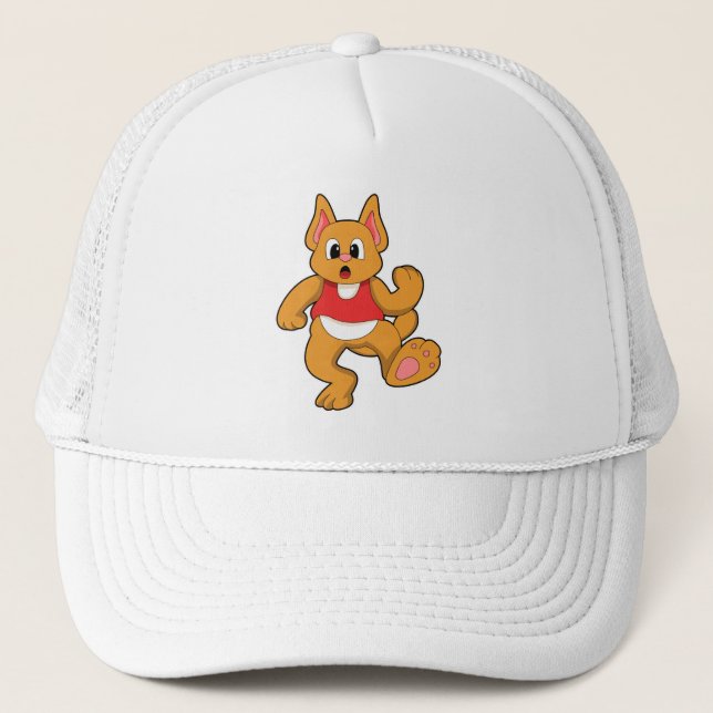 Gorra De Camionero Gato en ejecución (Anverso)