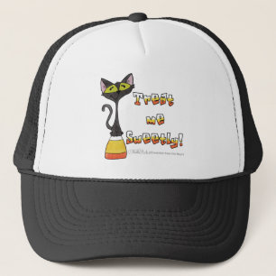 Gorra De Camionero Gato en el maíz dulce me trata dulcemente