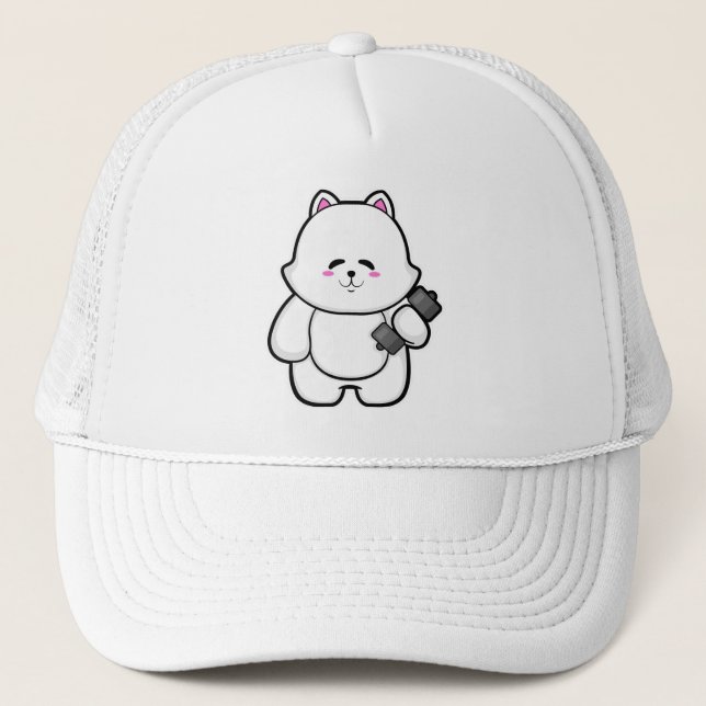 Gorra De Camionero Gato en forma con timbre (Anverso)