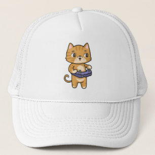 Gorra De Camionero Gato en juego con controlador