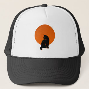 GORRA DE CAMIONERO GATO EN LUZ DE LUNA