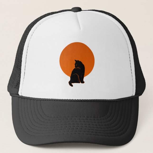 GORRA DE CAMIONERO GATO EN LUZ DE LUNA (Anverso)