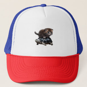 Gorra De Camionero Gato en tortuga