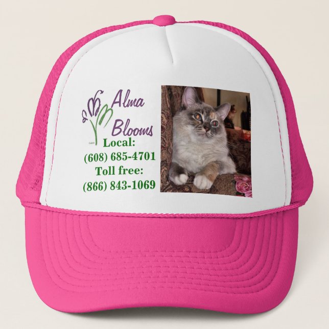 Gorra De Camionero Gato en un gorra... (Anverso)
