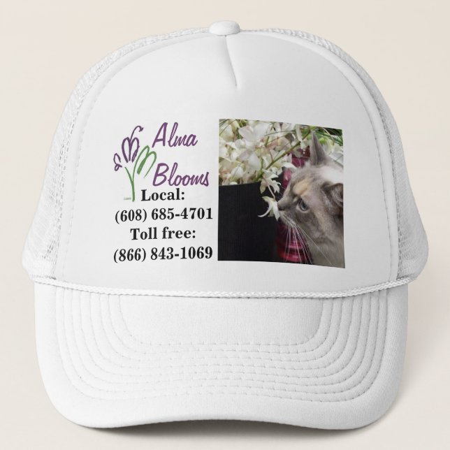 Gorra De Camionero Gato en un gorra... (Anverso)