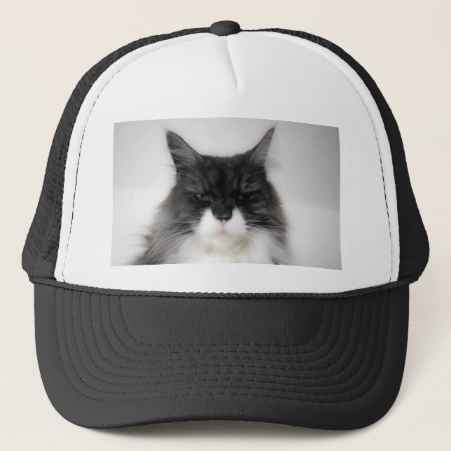 Gorra De Camionero gato enojado (Anverso)