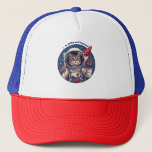 Gorra De Camionero Gato espacial