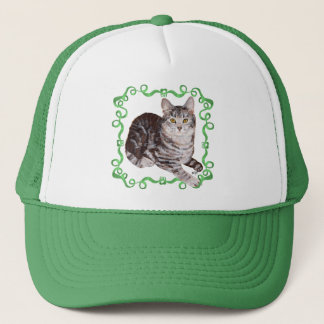Gorra De Camionero Gato estadounidense de Shorthair Tabby