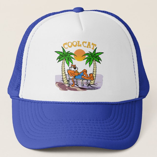 Gorra De Camionero Gato fresco (Anverso)