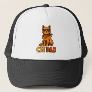 Gorra De Camionero Gato Genial Papá Estilo Vintage
