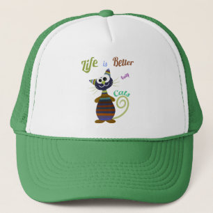 Gorra De Camionero Gato gracioso