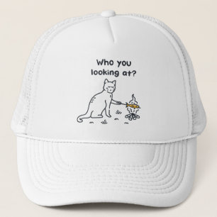 Gorra De Camionero ¿Gato gracioso que estás mirando?