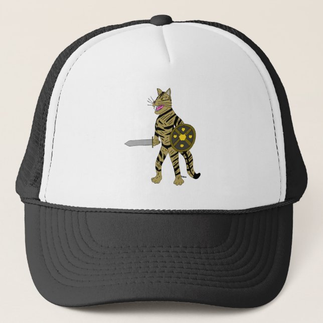 Gorra De Camionero Gato Guerrero (Anverso)