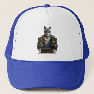 Gorra De Camionero Gato homer azul ruso