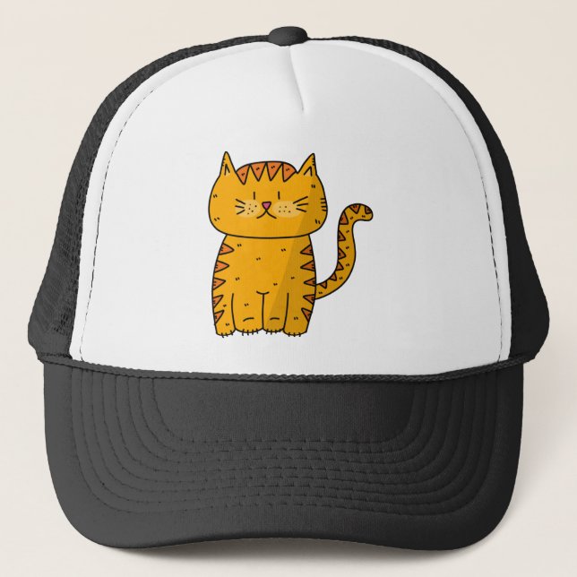 Gorra De Camionero Gato Kitten Animal felino Cristóbal Mamífero Domés (Anverso)