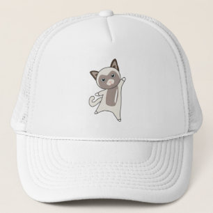 Gorra De Camionero Gato Kitty Fur Nose Cute Animales Niños